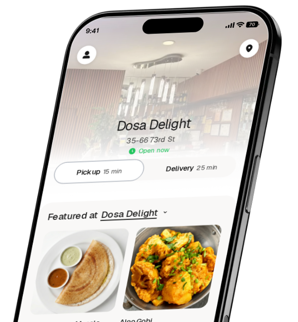 Dosa Delight app preview